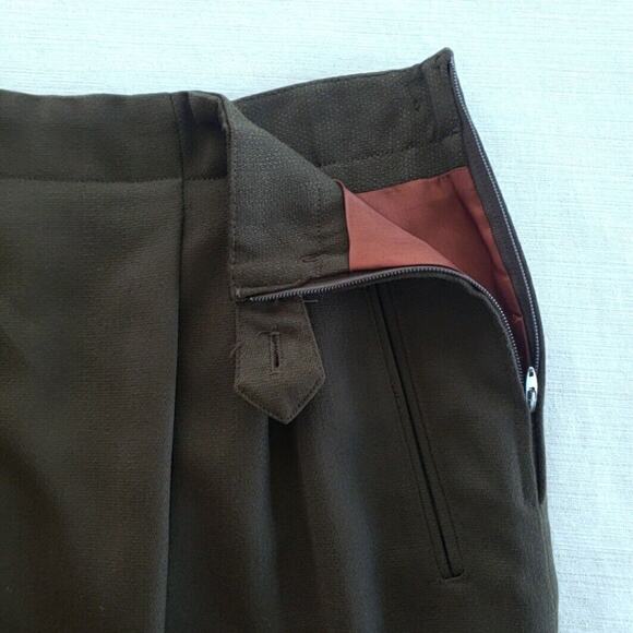 Vintage Charter Club Jane Justin Wool Skirt Womens 12 Brown Classic Preppy Retro - Picture 7 of 12